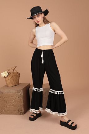 شلوار مشکی زنانه ویسکون Veform - کد 835854921