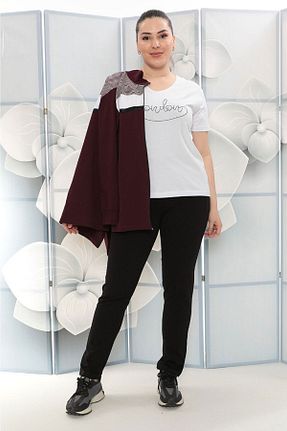 ست گرمکن سایز بزرگ بنفش زنانه Relaxed WND SPORT - کد 314447041
