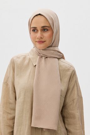 شال بژ زنانه پنبه پلی استر Mira İpek - کد 835868219