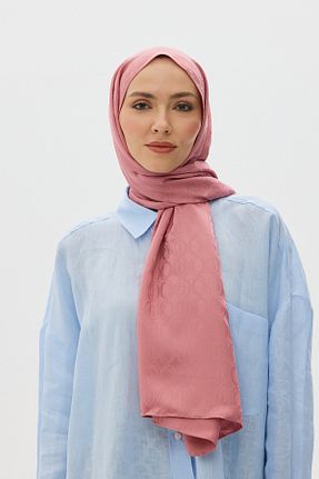 شال صورتی زنانه پنبه پلی استر Mira İpek - کد 835868215