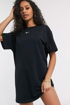 تیشرت اسپرت مشکی زنانه گشاد Nike - کد 835874186