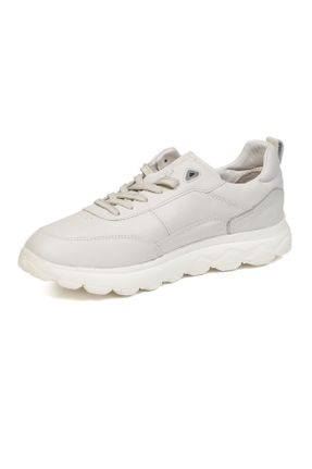 کفش کژوال سفید مردانه چرم طبیعی پاشنه کوتاه ( 4 - 1 cm ) پاشنه ساده کد 713150251