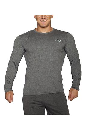تیشرت طوسی مردانه یقه دوچرخه MUSCLECLOTH - کد 44123996