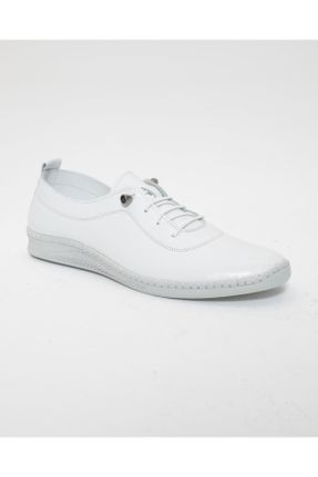 کفش کژوال سفید مردانه چرم طبیعی پاشنه کوتاه ( 4 - 1 cm ) کد 828763711