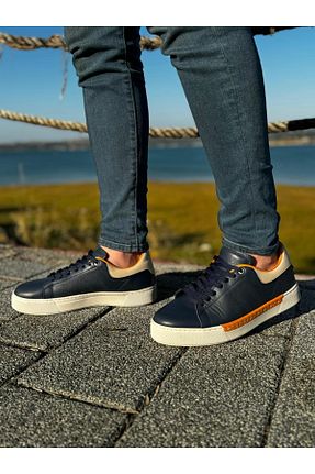 کفش کژوال سرمه ای مردانه پلی اورتان BESS SHOES - کد 835917969