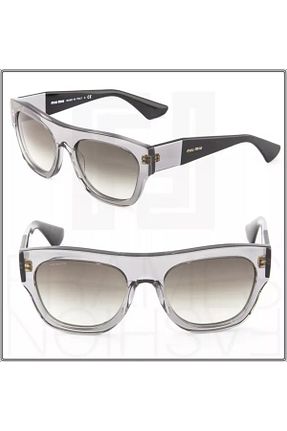 عینک آفتابی طوسی زنانه UV400 Miu Miu - کد 821888506