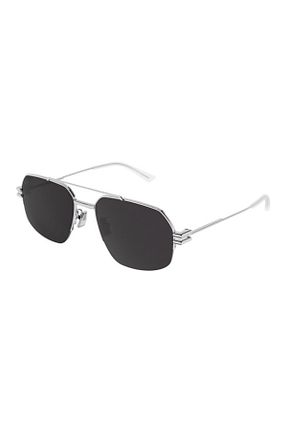 عینک آفتابی طوسی زنانه UV400 Bottega Veneta - کد 267165757