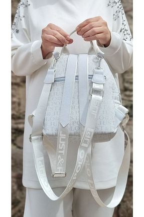 کوله پشتی سفید زنانه سایز متوسط Just Polo - کد 267415135