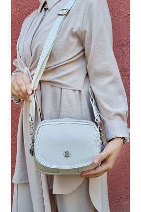 کیف دوشی بژ زنانه چرم مصنوعی Just Polo - کد 748756094
