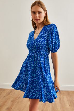لباس آبی زنانه بافتنی رگولار کد 835924710