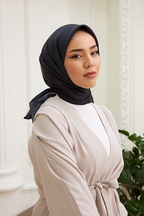 روسری مشکی پلی استر Silk Home - کد 683385617