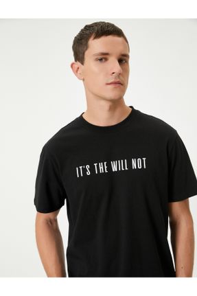 تی شرت صورتی مردانه رگولار یقه گرد تکی کد 834557345