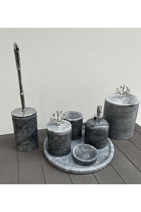 ست حمام طوسی Mermer ege gross - کد 836221596