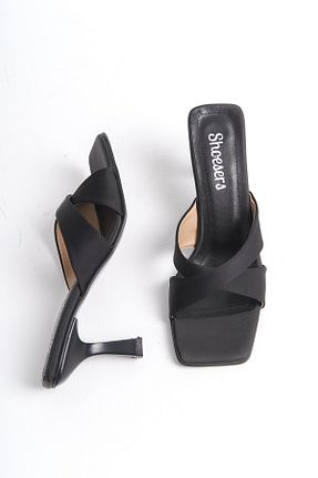 دمپائی مشکی زنانه چرم مصنوعی Shoesers - کد 836100431