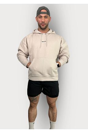 سوئیشرت اسپرت بژ زنانه گشاد Sporcum - کد 788167574