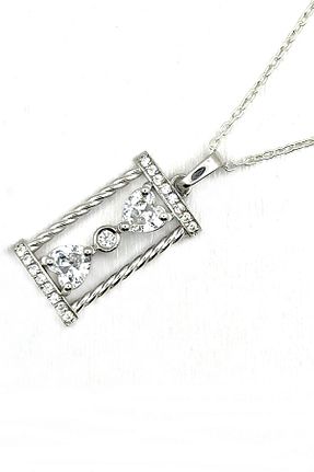 گردنبند نقره سفید زنانه 925 عیار Vision Pırlanta - کد 836310760