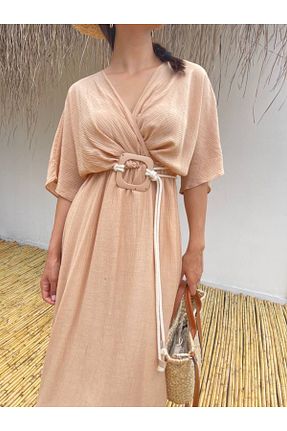 لباس قهوه ای زنانه بافتنی Suzi butik - کد 836149572