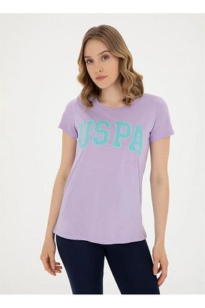 تیشرت زرشکی زنانه رگولار U.S. Polo Assn. - کد 829372402