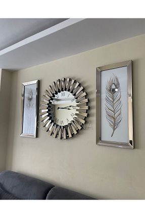 ساعت دیواری متالیک 30 x 70 QUAL - کد 821489713