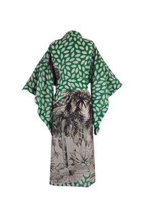 کیمونو سبز زنانه بافتنی کد 709618179