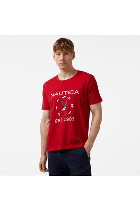 تی شرت قرمز مردانه رگولار یقه گرد کد 831257764