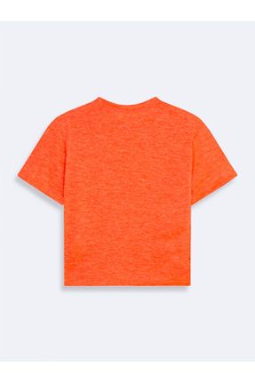 تی شرت نارنجی زنانه رگولار کد 836233479