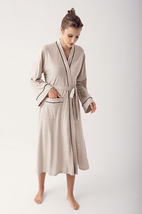 ربدوشام بژ زنانه پلی استر Artış - کد 670379908