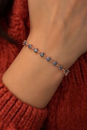دستبند نقره صورتی زنانه 925 عیار NEREZE - کد 36911039