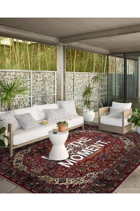 فرش قرمز قابل شستشو Rugs Modern Halı - کد 635714658