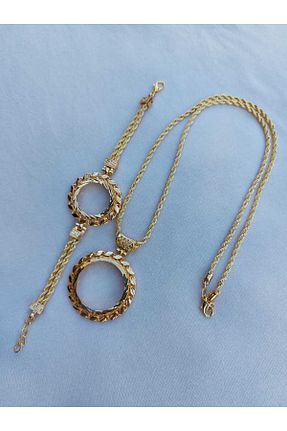 دستبند جواهر طلائی زنانه استیل (فولاد) GEZERGOLD TAKI - کد 754284292