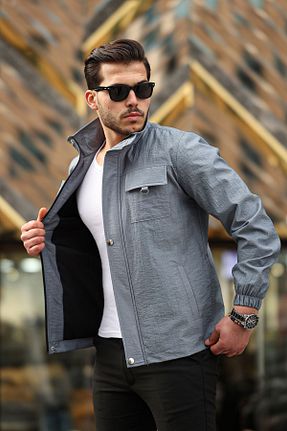 کاپشن سرمه ای مردانه رگولار BOYS MANS - کد 812862919