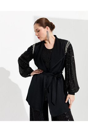 ست بالاتنه و پائین تنه مشکی زنانه بافتنی FUAT GÜRSEN - کد 836173562