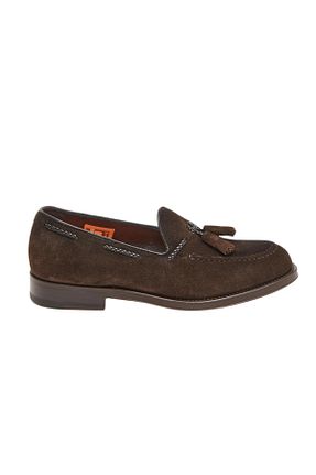 کفش کلاسیک قهوه ای مردانه پاشنه کوتاه (1 - 4 سانتی متر) Santoni - کد 814224834