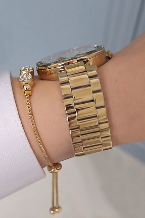 ساعت مچی طلائی زنانه 31-35 میلی متر Daniel Klein - کد 793984379