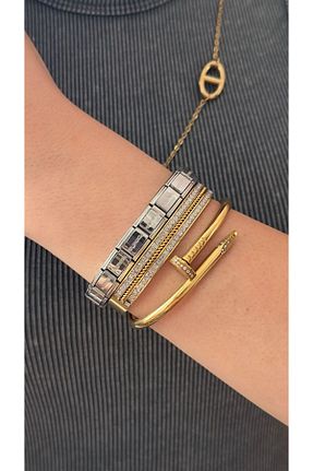 دستبند استیل (فولاد) زنانه استیل (فولاد) Opia JEWELRY - کد 836209383