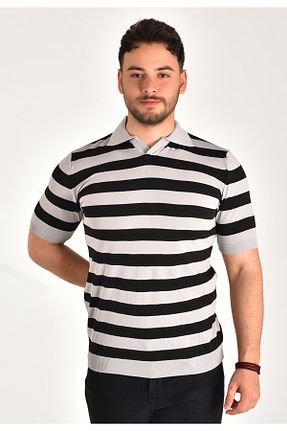 پولوشرت طوسی مردانه پنبه پلی استر MİWAN COLLECTİON - کد 835251351