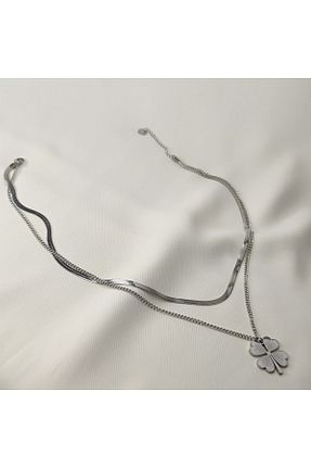 گردنبند استیل ( فولاد ) زنانه استیل (فولاد) Pinkimaj - کد 789350139