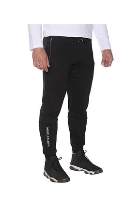 شلوار کرمگن مشکی مردانه رگولار MUSCLECLOTH - کد 42891604