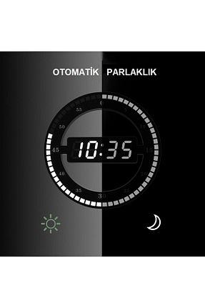 ساعت دیواری مشکی 30 * 30 HyMark - کد 135762621