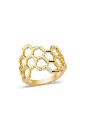 انگشتر نقره طلائی زنانه زیرکن Ninova Silver - کد 836030473