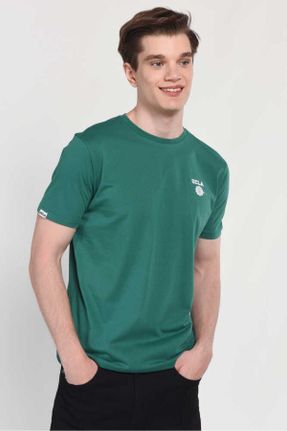 تی شرت سبز مردانه یقه گرد رگولار تکی کد 308690537