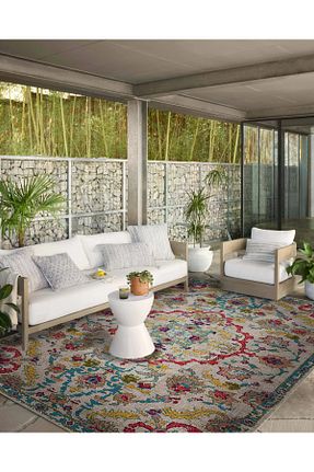 فرش رنگی قابل شستشو Rugs Modern Halı - کد 766998582