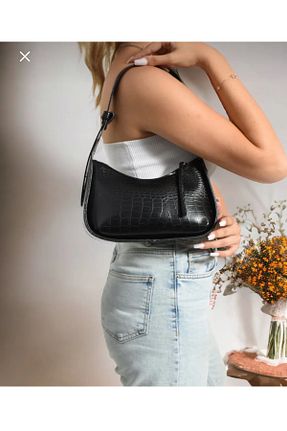 کیف دوشی مشکی زنانه چرم مصنوعی ESTUTE - کد 836107851