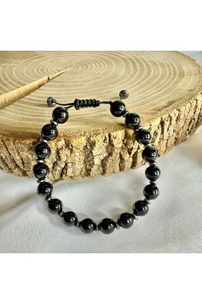 دستبند جواهر مشکی زنانه سنگ طبیعی Elifsu Jewelry - کد 836127112