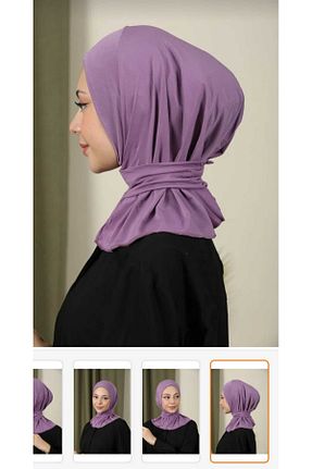 روسری بنفش 100 x 100 ŞİNKESK - کد 836129686