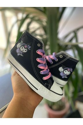 کفش اسنیکر مشکی زنانه بند دار STARYOU STORE - کد 836133006