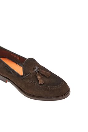 کفش کلاسیک قهوه ای مردانه پاشنه کوتاه (1 - 4 سانتی متر) Santoni - کد 814224834