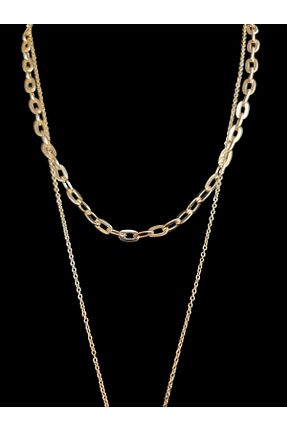 گردنبند جواهر طلائی زنانه برنجی ACCESORİOS - کد 836187432