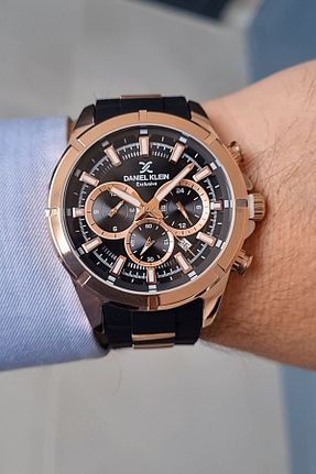 ساعت مچی مشکی مردانه 46 میلی متر Daniel Klein - کد 814225320