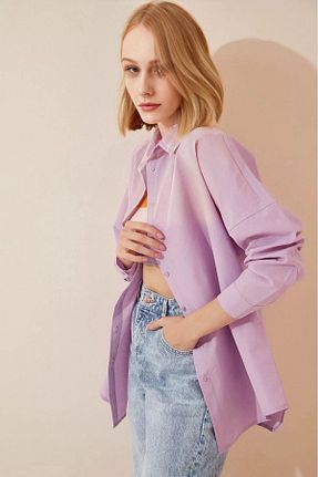 پیراهن بنفش زنانه اورسایز hazelin - کد 156657877